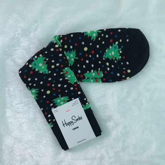 Holiday Socks by Happy Socks! - Christmas Tree -  NWT - Picture 1 of 1